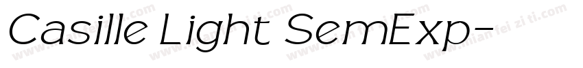 Casille Light SemExp字体转换